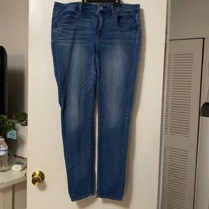 American eagle skinny jeans size 14 long